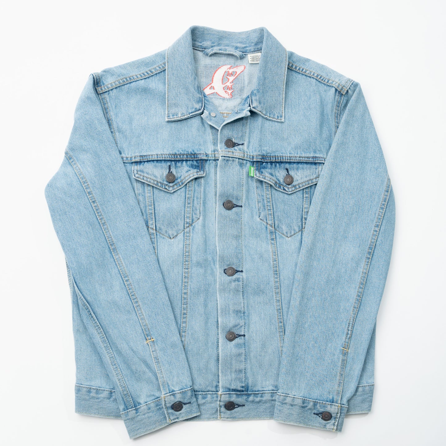 Janamaz Trucker Jacket Gold/Red Sz Large