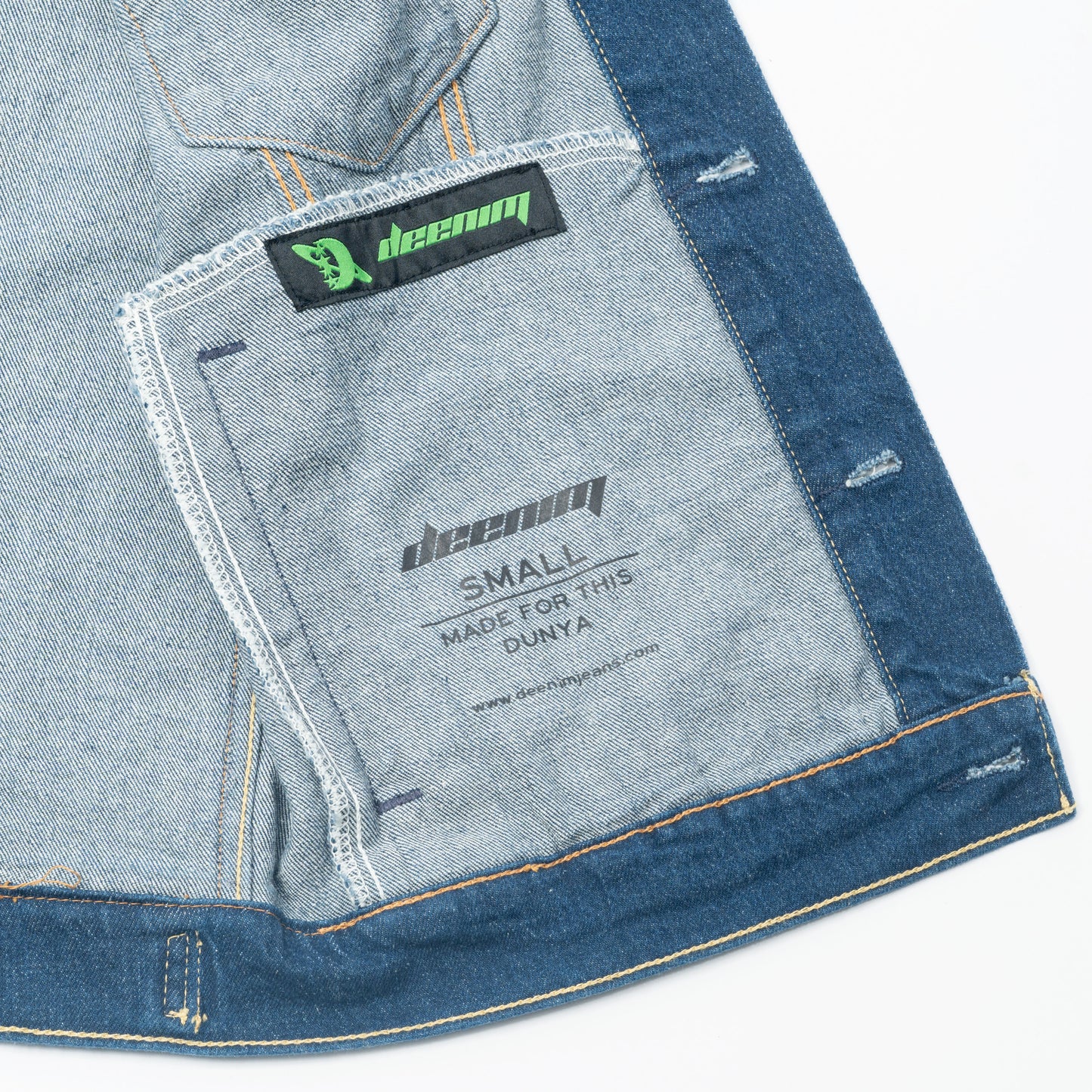 Janamaz Trucker Jacket Blue Sz Small