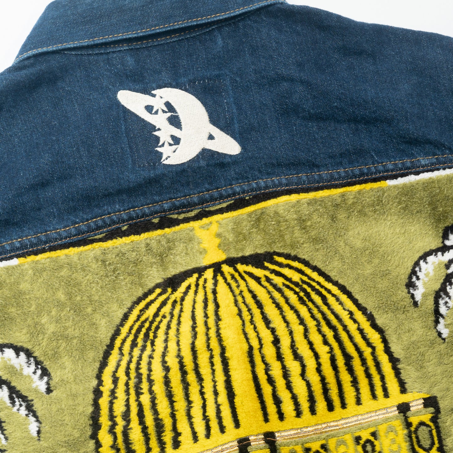 Janamaz Trucker Jacket Yellow Sz Small