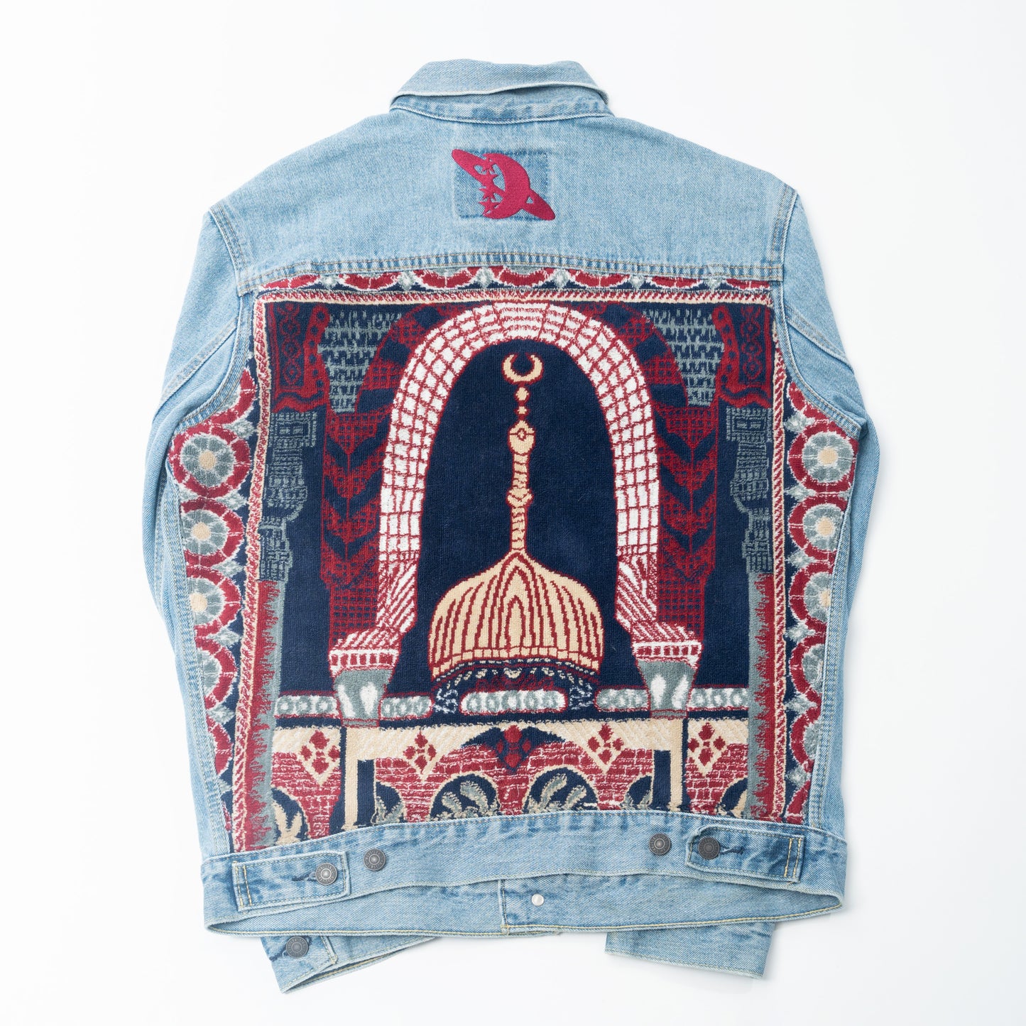 Janamaz Trucker Jacket Blue Sz Medium
