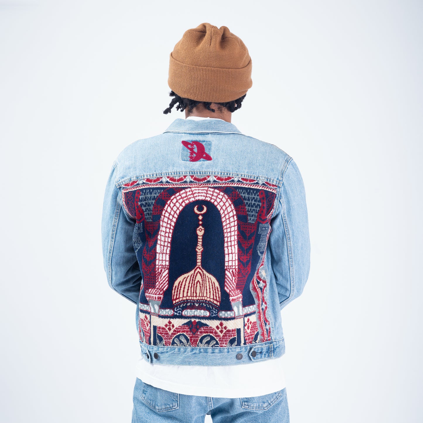 Janamaz Trucker Jacket Blue Sz Medium