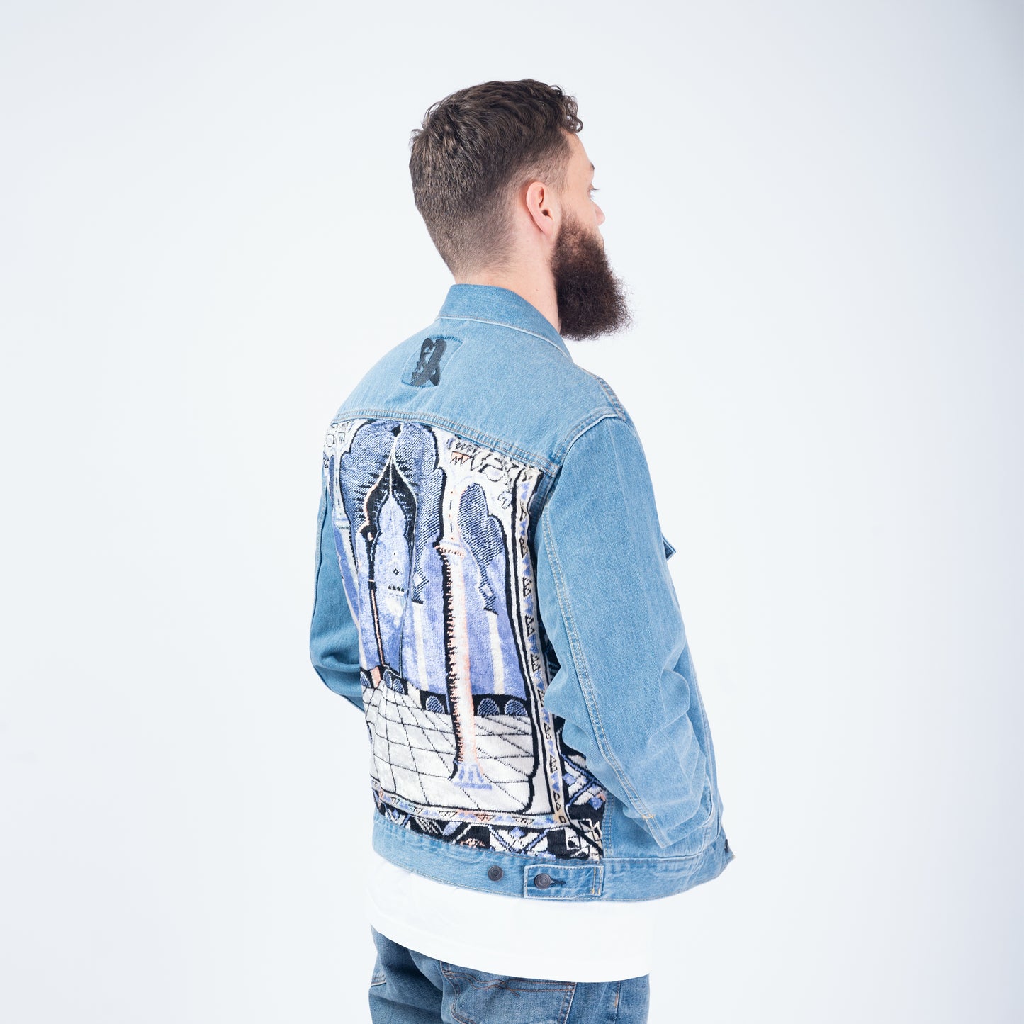 Janamaz Trucker Jacket Lilac Sz Large