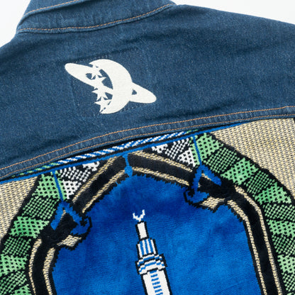 Janamaz Trucker Jacket Blue Sz Small