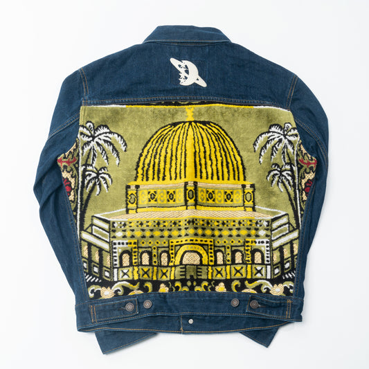 Janamaz Trucker Jacket Yellow Sz Small