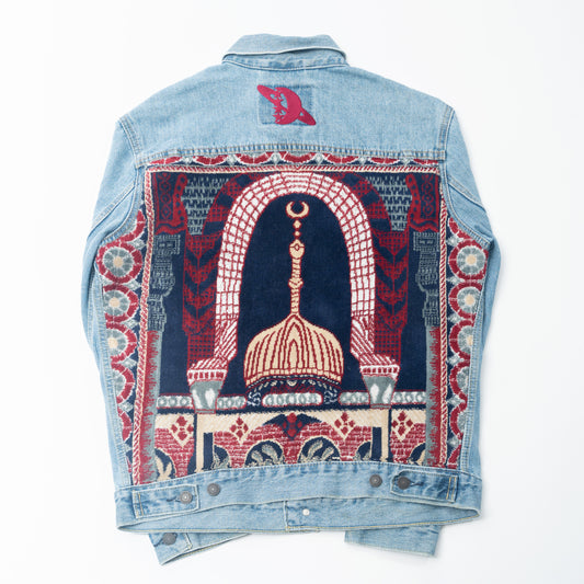 Janamaz Trucker Jacket Blue Sz Medium
