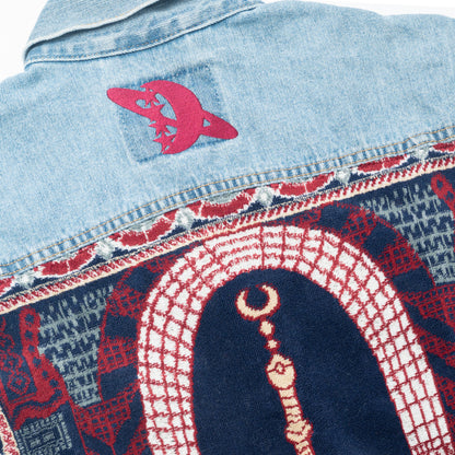 Janamaz Trucker Jacket Blue Sz Medium