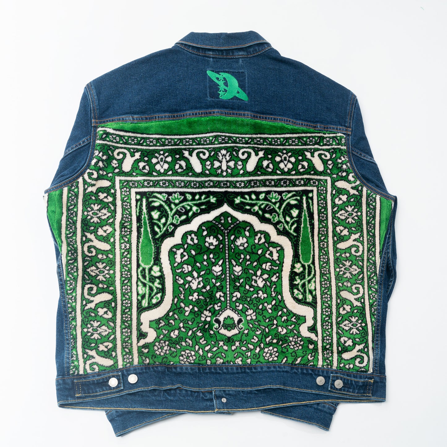 Janamaz Trucker Jacket Green Sz X-Large