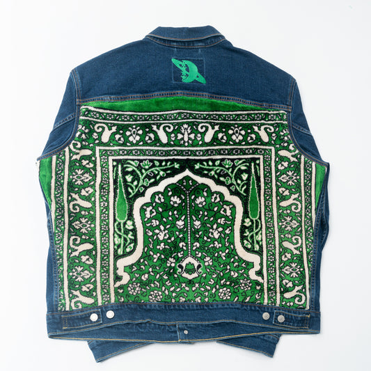 Janamaz Trucker Jacket Green Sz X-Large
