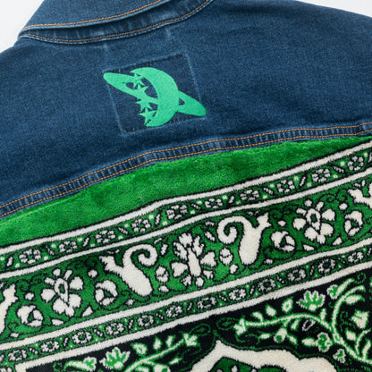 Janamaz Trucker Jacket Green Sz X-Large