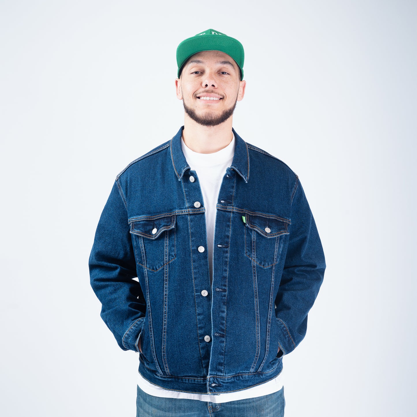 Janamaz Trucker Jacket Green Sz X-Large