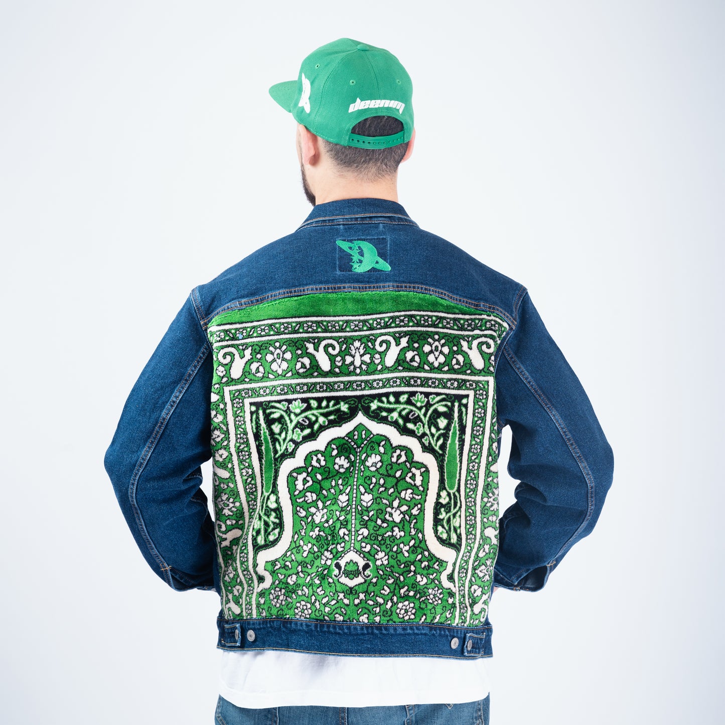 Janamaz Trucker Jacket Green Sz X-Large
