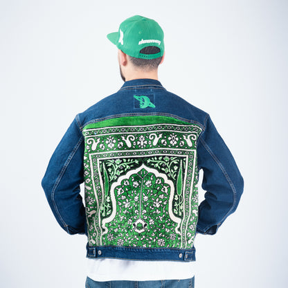 Janamaz Trucker Jacket Green Sz X-Large