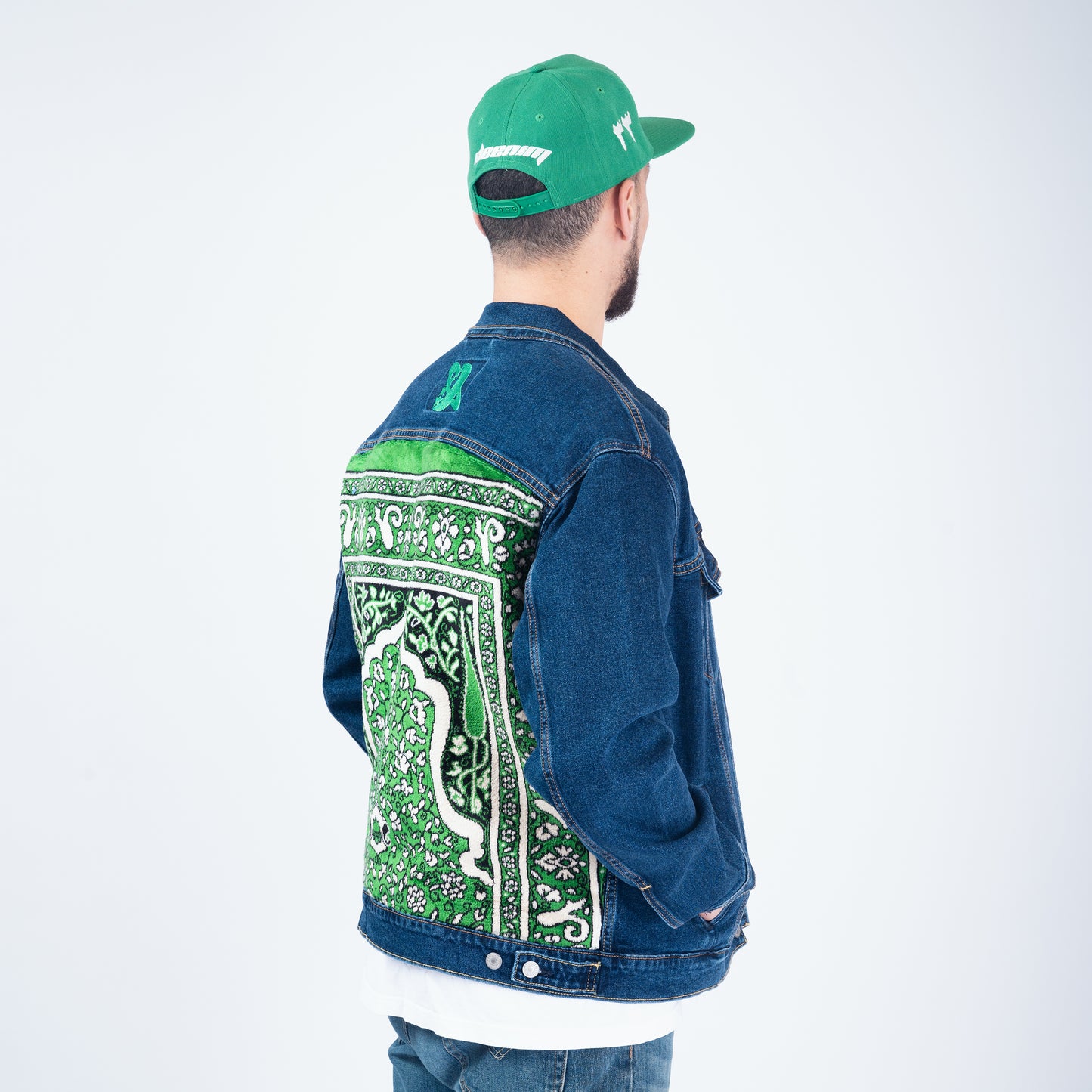 Janamaz Trucker Jacket Green Sz X-Large