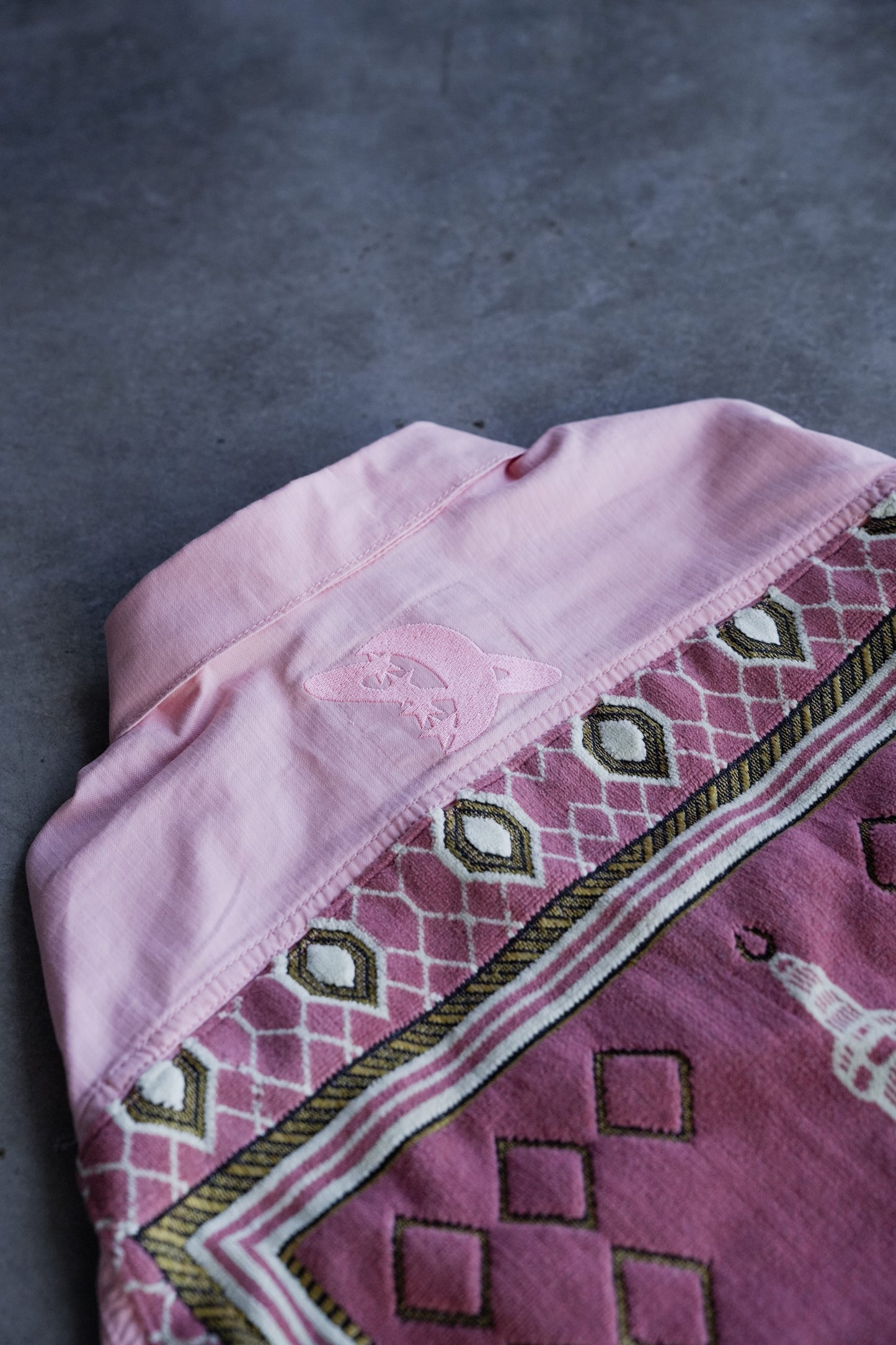 Pink Janamaz Trucker Jacket Sz. Large