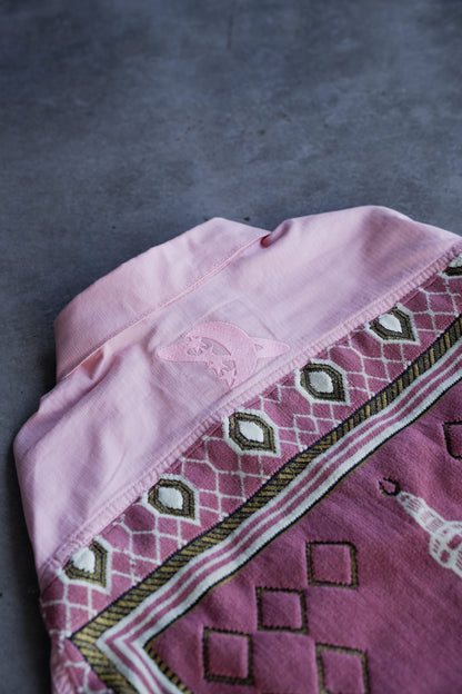 Pink Janamaz Trucker Jacket Sz. Large