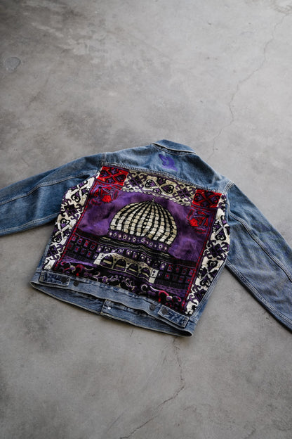 Purple Janamaz Trucker Jacket Sz. Medium