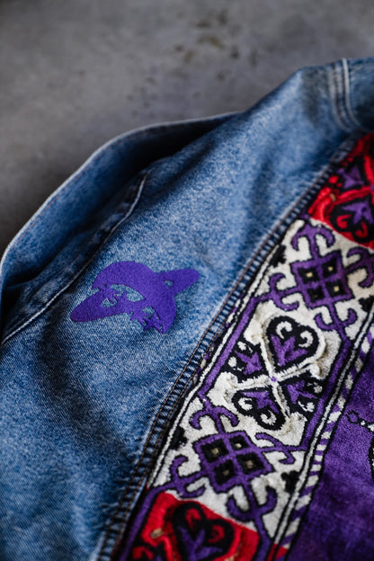 Purple Janamaz Trucker Jacket Sz. Medium